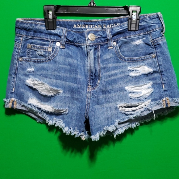 American Eagle Outfitters Pants - American Eagle Distressed denim Shorts Sz 2